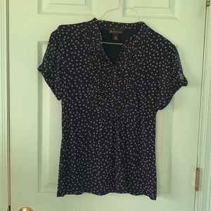 Women’s Blue Polka Dot Blouse